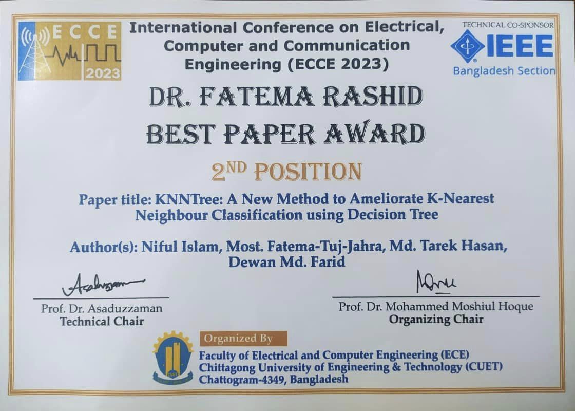 Best Paper Award